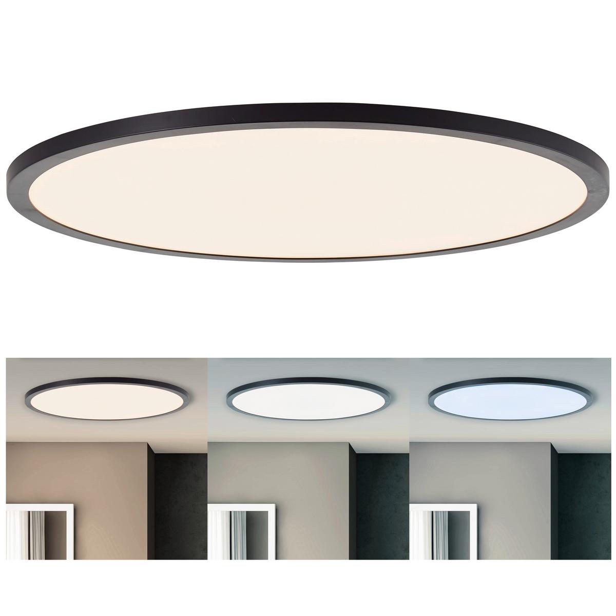 LED-Paneel Tuco Schwarz/Weiß max. 33 Watt - Schwarz/Weiß, Basics, Kunststoff (50/3cm) - Brilliant