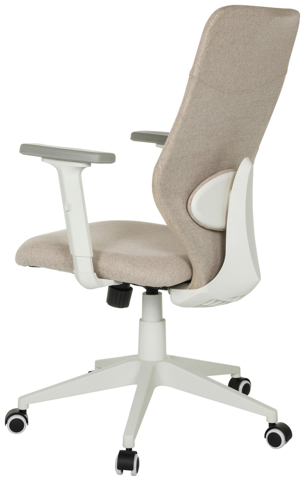 Pisarniški Stol Cosio Ii, Bež - bela/bež, Moderno, umetna masa/tekstil (70/115/70cm) - MID.YOU