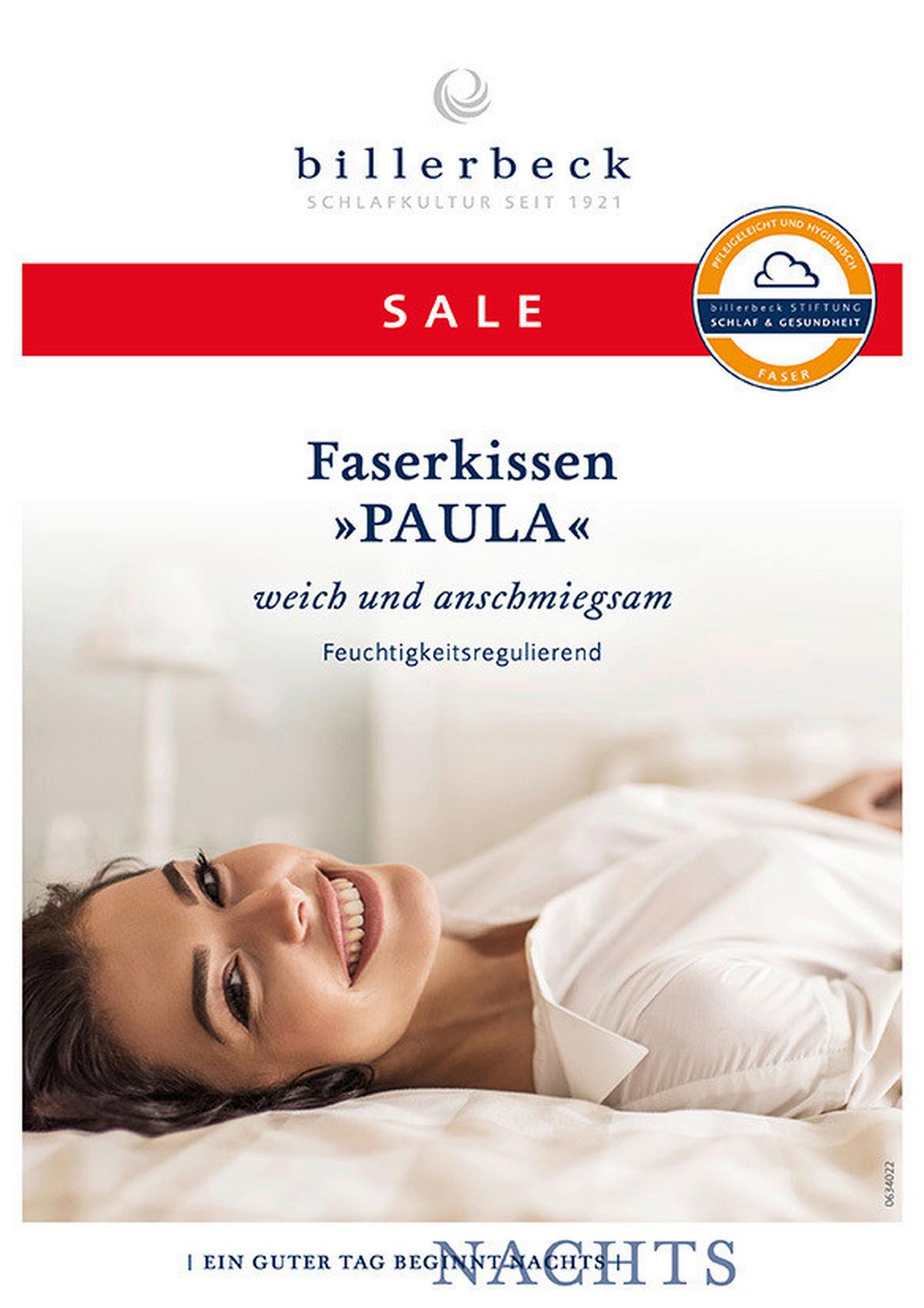 PODUSZKA POD GŁOWĘ PAULA - Basics, tkanina (80/80cm) - Billerbeck