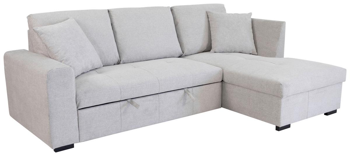 Kutna Garnitura Lukas - srebrne boje, Trend, tekstil (239/158cm) - Modern Living