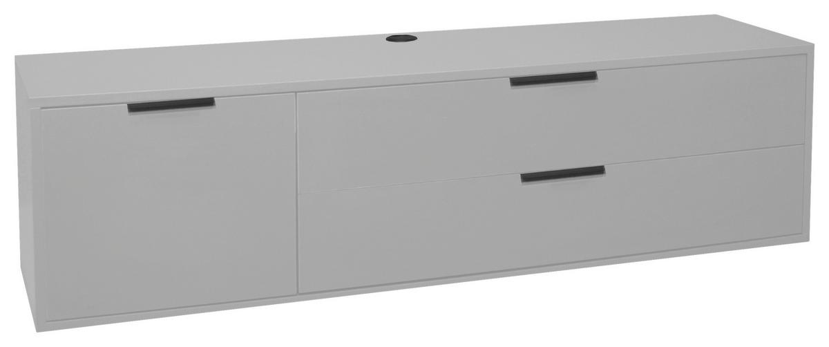 lowboard in Grau - gris, Modern (168/47cm) - Premium Living