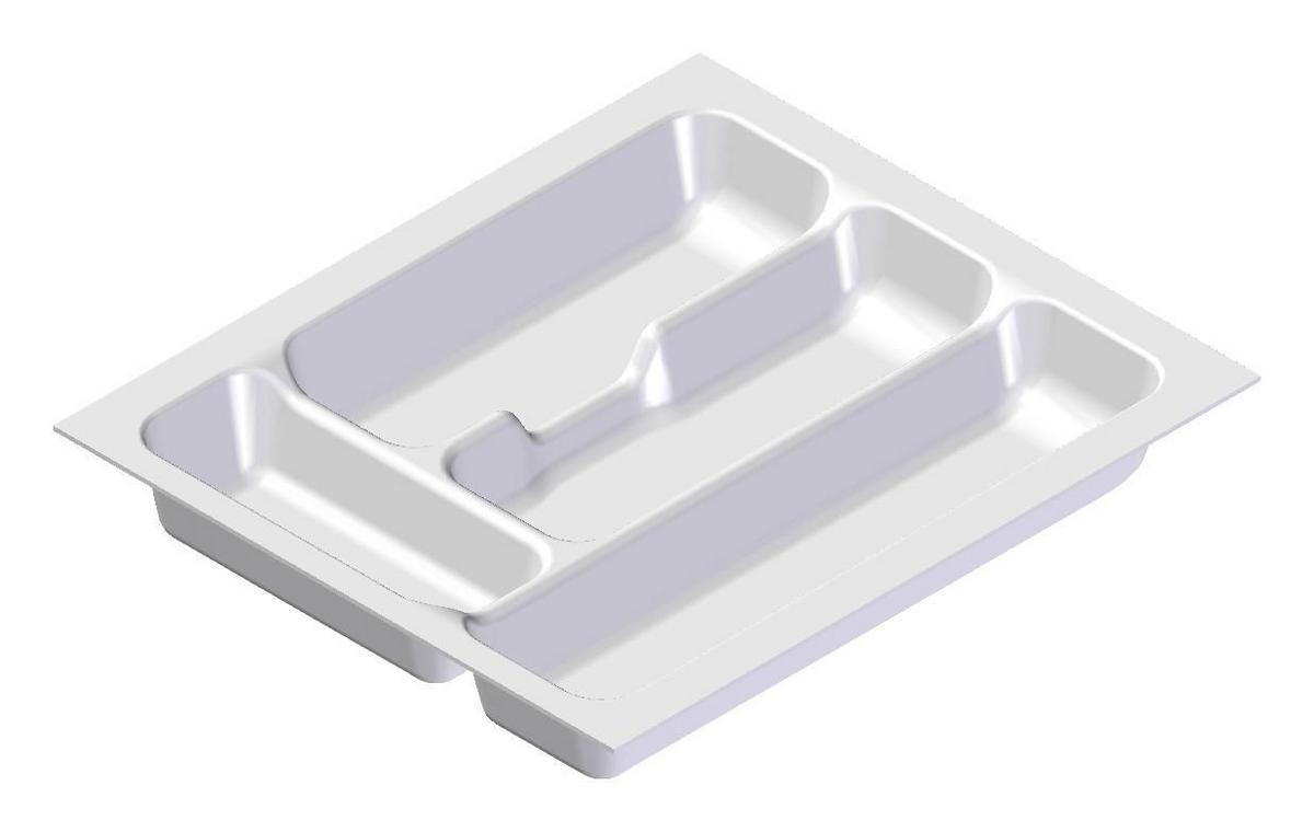 Uložak Za Pribor Za Jelo Pribor - bijela, Moderno, plastika (33,3/5/38,4cm)