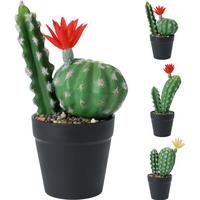 Kaktusz Cactus - zöld, műanyag (8,5/25cm)
