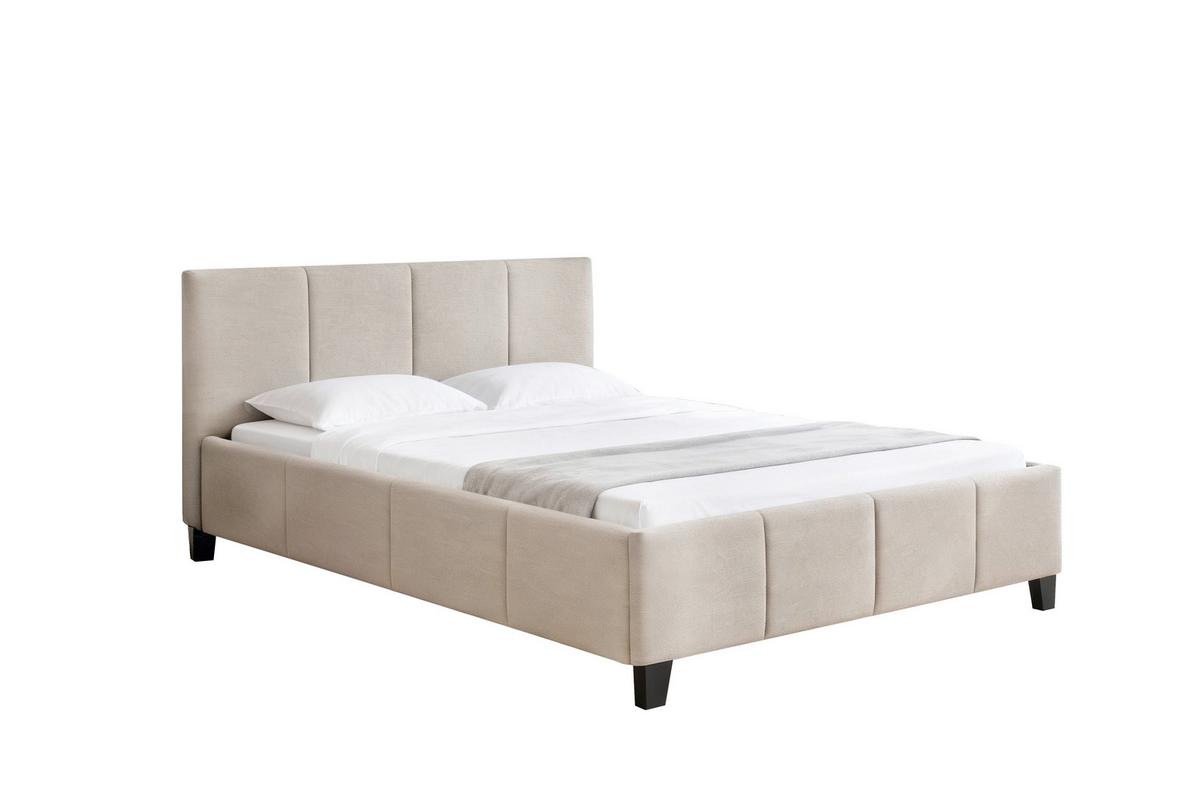 Polsterbett Crazy Beige ca. 140x200cm - Beige/Schwarz, MODERN, Holz/Kunststoff (140/200cm) - Based