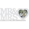 Rame Foto Mr&mrs - alb, Romantik / Landhaus, plastic/compozit lemnos (45/20/4cm) - Modern Living Rame Foto Mr&mrs - alb, Romantik / Landhaus, plastic/compozit lemnos (45/20/4cm) - Modern Living