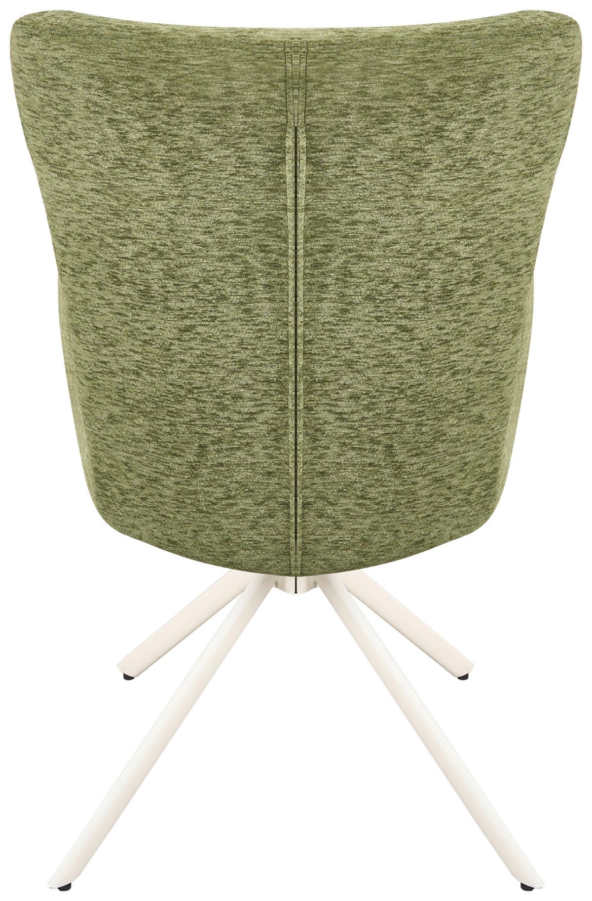 Armlehnstuhl Stella - Beige/Grün, Design, Textil/Metall (58/91/66cm) - Mömax