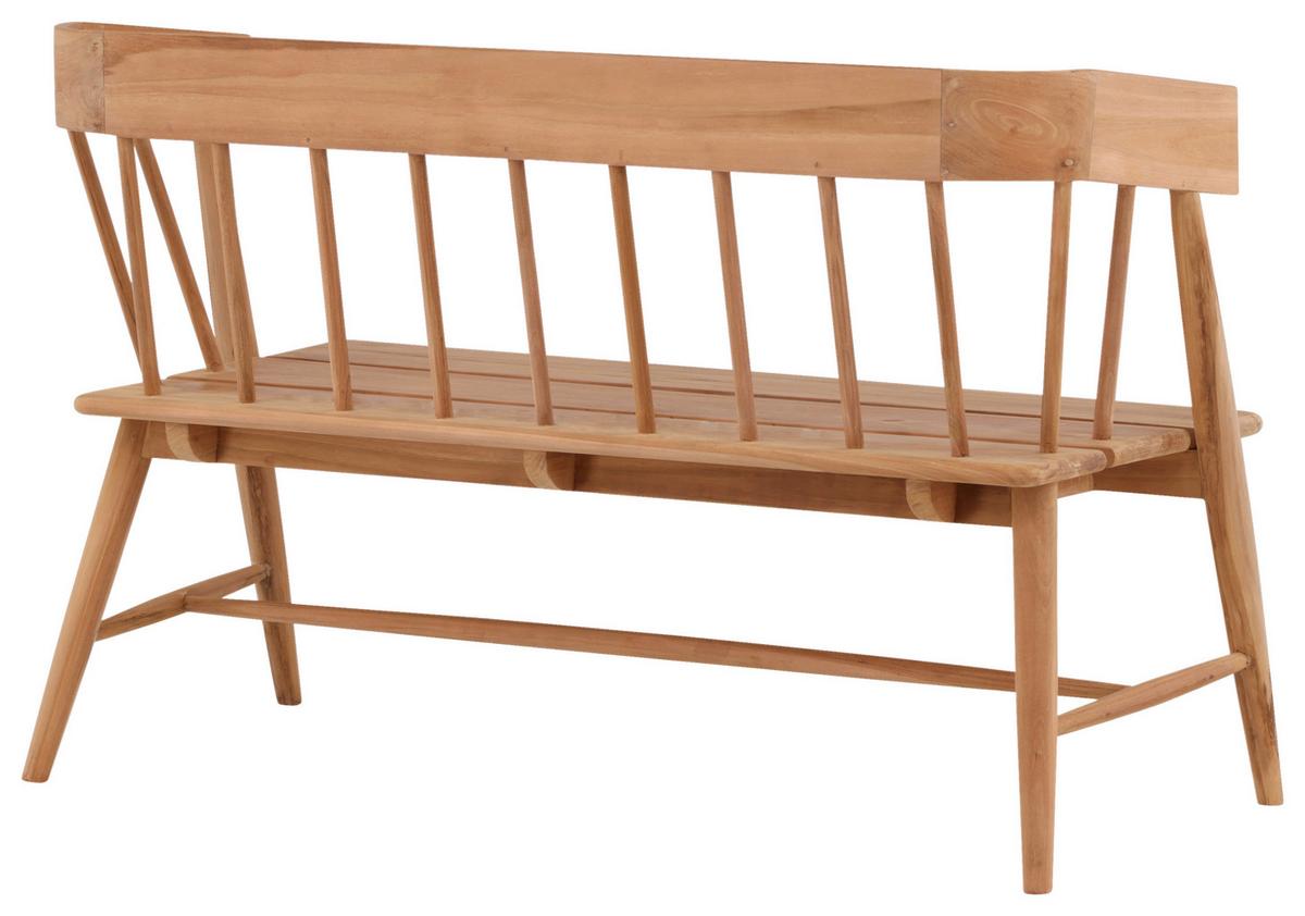 Gartenbank Split ca. 58x85x132 cm Teakholz - Teakfarben, KONVENTIONELL, Holz (58/85/132cm) - Gardenson