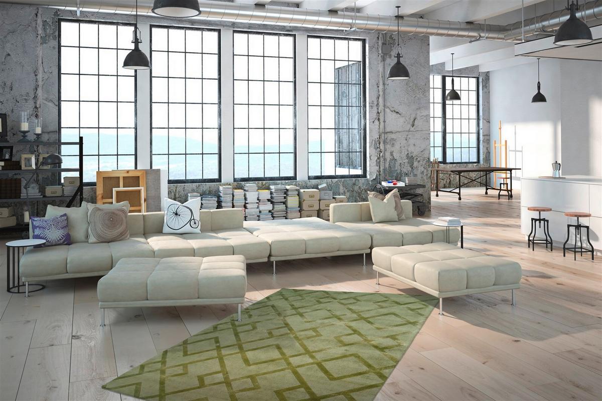 WEBTEPPICH LUXURY 310 EDELGRÜN 80 X 150 - Smaragdgrün, Basics, Textil (80/150cm) - Kayoom