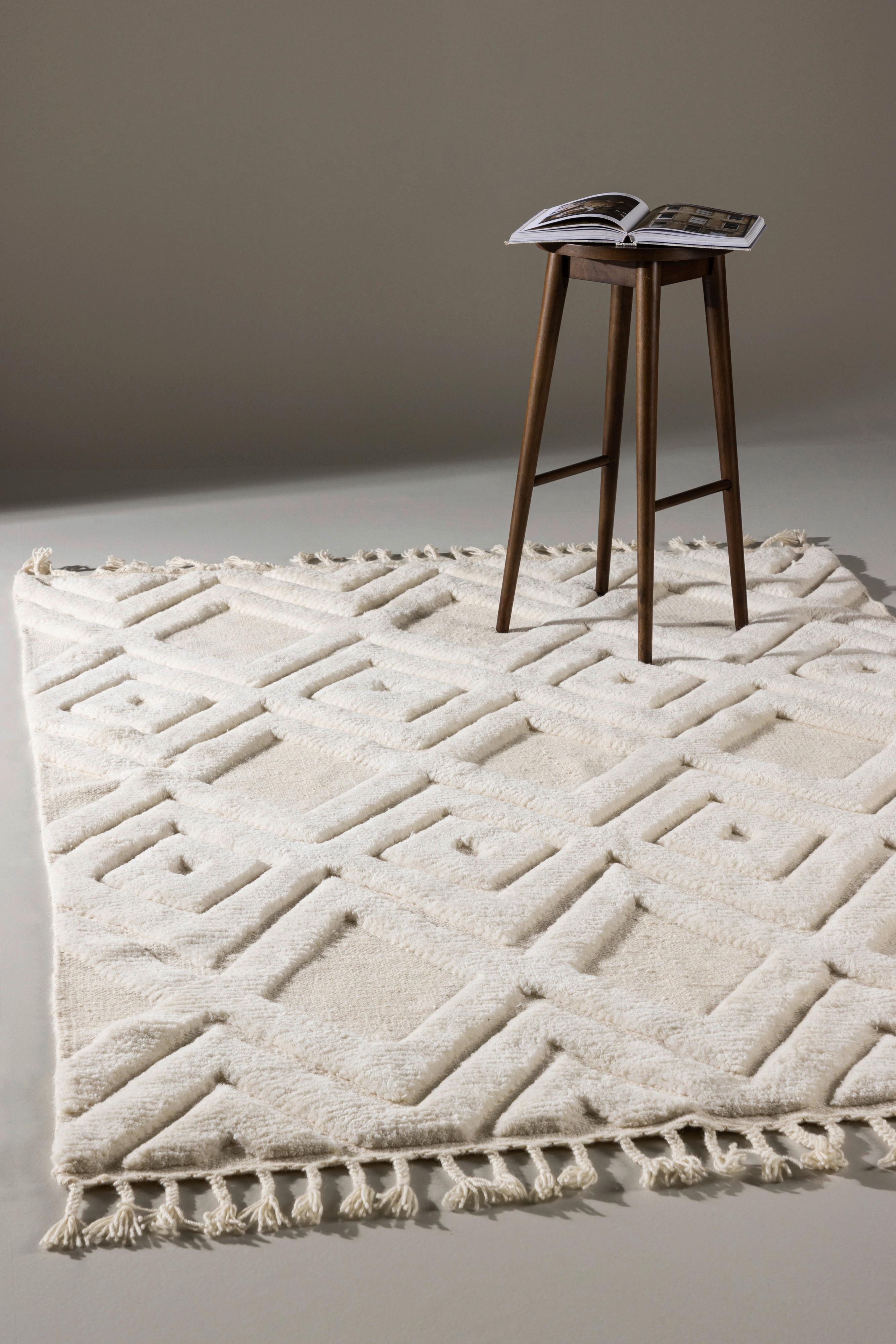 FLACHWEBETEPPICH DAHLIA - Weiß, LIFESTYLE, Textil (300/400cm) - P & B