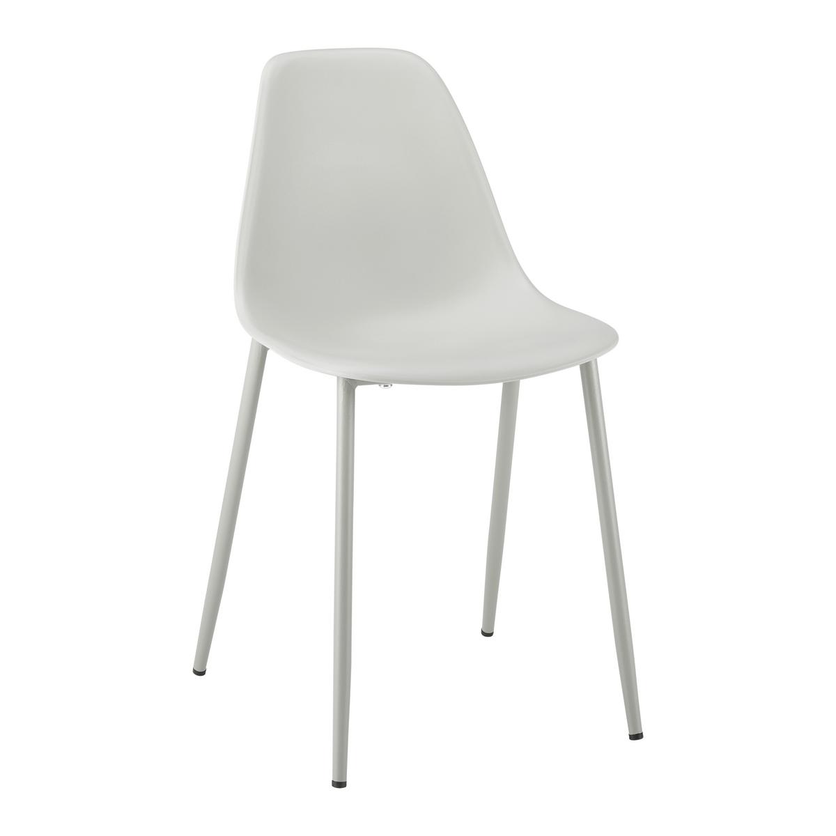 ZESTAW DO SIEDZENIA DLA DZIECI CASEY - jasnoszary, Modern, tworzywo sztuczne/metal (60/56/60cm) - Bessagi Kids