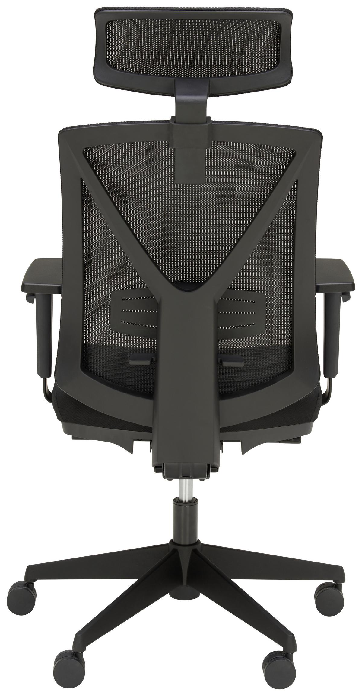 KRZESŁO OBROTOWE RYAN    -NOVEL- - czarny, Konventionell, tworzywo sztuczne/tkanina (62/119-129/65cm) - Novel