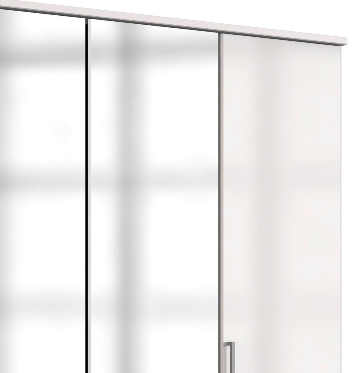 Ormar S Klasičnim Vratima Clack - bijela/srebrne boje, Basics, drvni materijal (179/199/58cm) - Modern Living