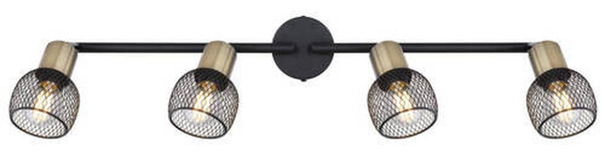 Reflektor 54028-4 Fiastra - crna, Basics, metal (60/8/15cm) - Globo