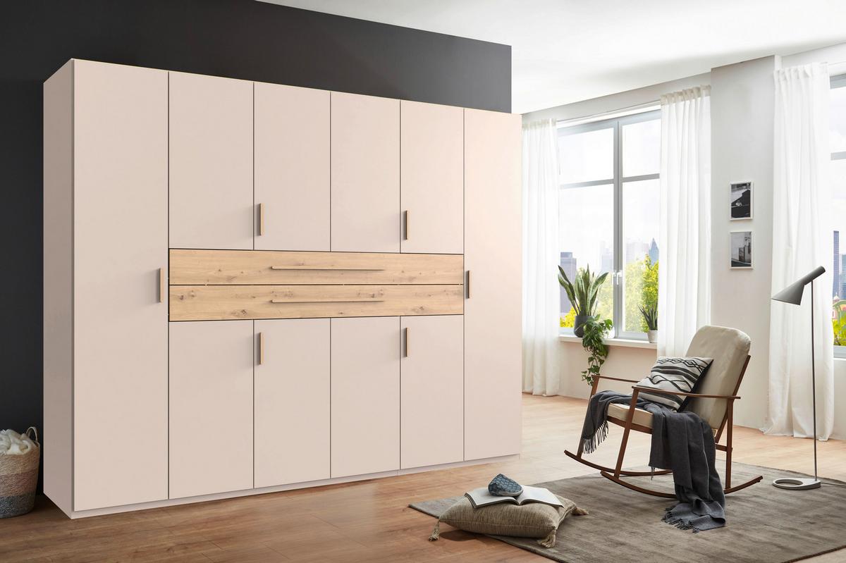 Omara S Klasičnimi Vrati Lumio, Kašmir, Barva Hrasta - kašmir/hrast artisan, Konvencionalno, leseni material (270/208/58cm) - Modern Living