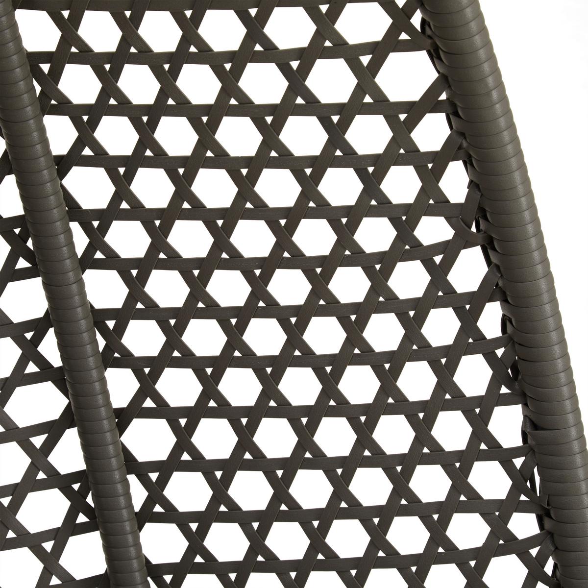 Fotoliu suspendat Bari - gri deschis/gri, Modern, plastic/metal (130/201/116cm) - Bessagi Garden