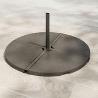 Placă contragreutate suport umbrelă 1buc. Base 46x3,5x46 - gri, Basics, piatră (46/3,5/46cm) - Mömax