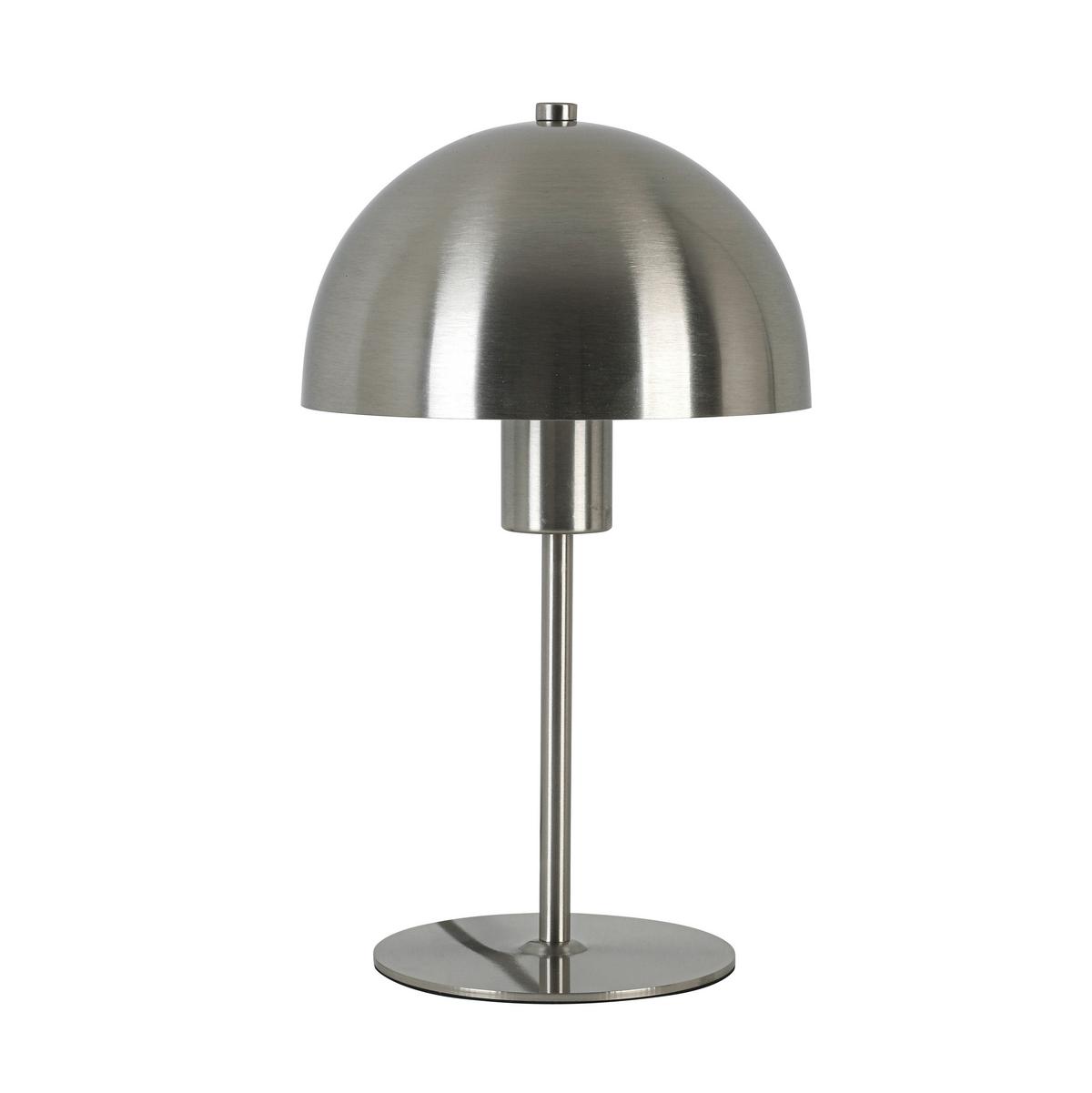 Asztali Lámpa Musch - fekete/nikkelszínű, Modern, műanyag/fém (18/30cm) - Mömax