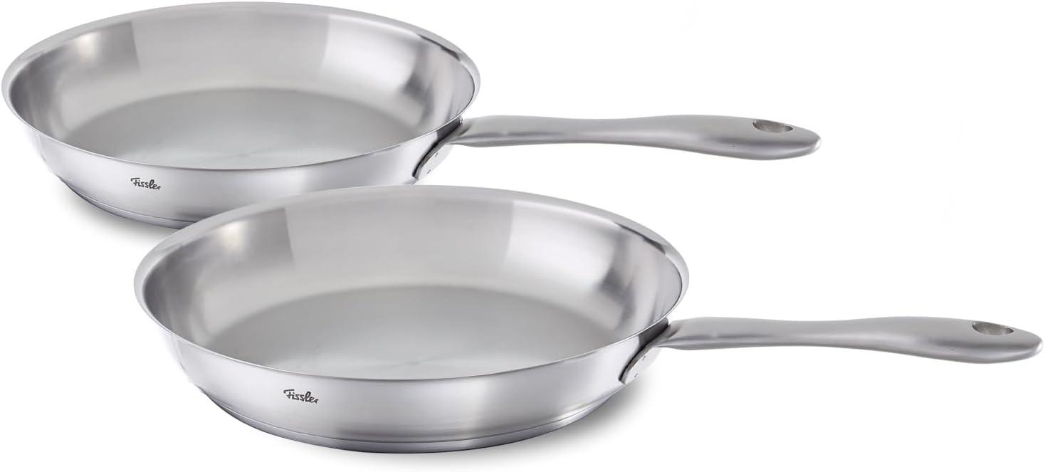 ZESTAW PATELNI 081-353-02-102/0 FISSLER - kolor stalowy, Basics, metal (24 / 28/34,5/12,5cm) - Fissler