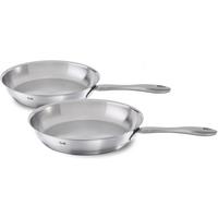 ZESTAW PATELNI 081-353-02-102/0 FISSLER - kolor stalowy, Basics, metal (24 / 28/34,5/12,5cm) - Fissler