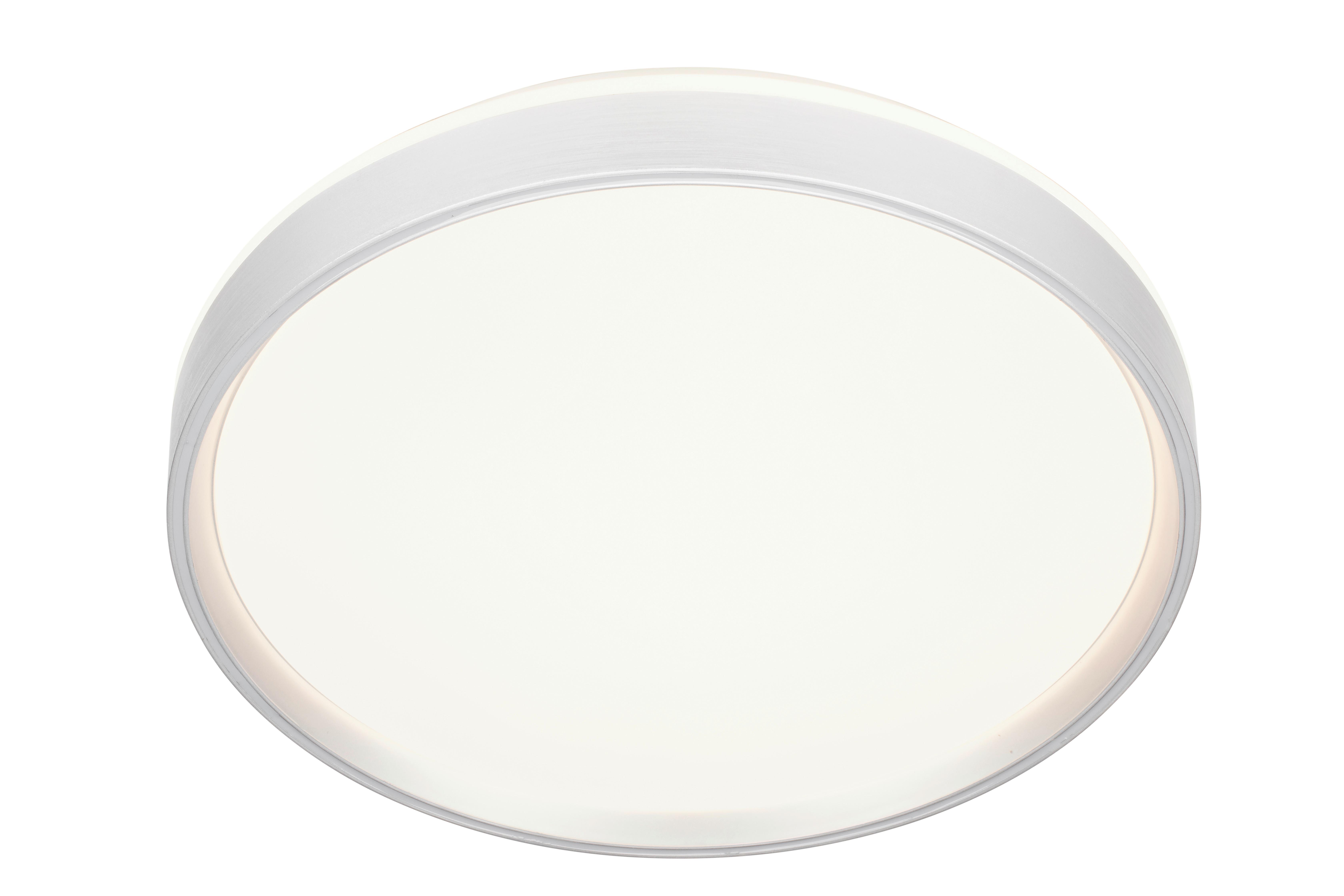 LAMPA SUFITOWA LED MESSINA *SBN* - biały/kolor aluminiowy, Trend, tworzywo sztuczne/metal (38cm) - Novel
