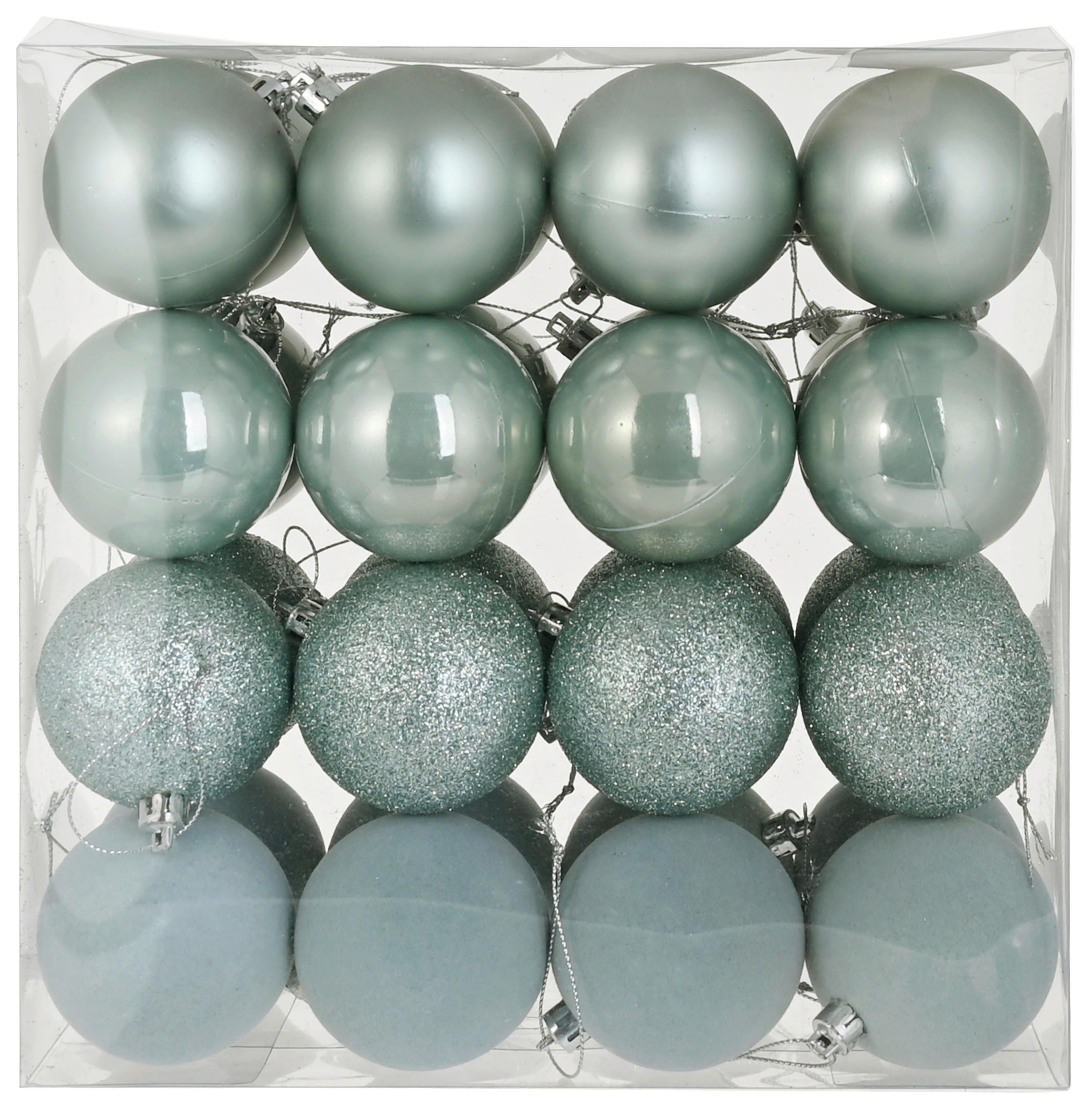 Kroglice Za Božično Jelko Noele, 32 V Setu - modra, Konvencionalno, umetna masa (6cm) - Mömax