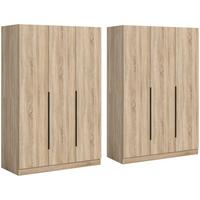 Drehtürenschrank KOPENHAGEN ca.240x181x52cm Sonoma Eiche - Sonoma Eiche, MODERN, Holzwerkstoff (240/181cm) - MID.YOU