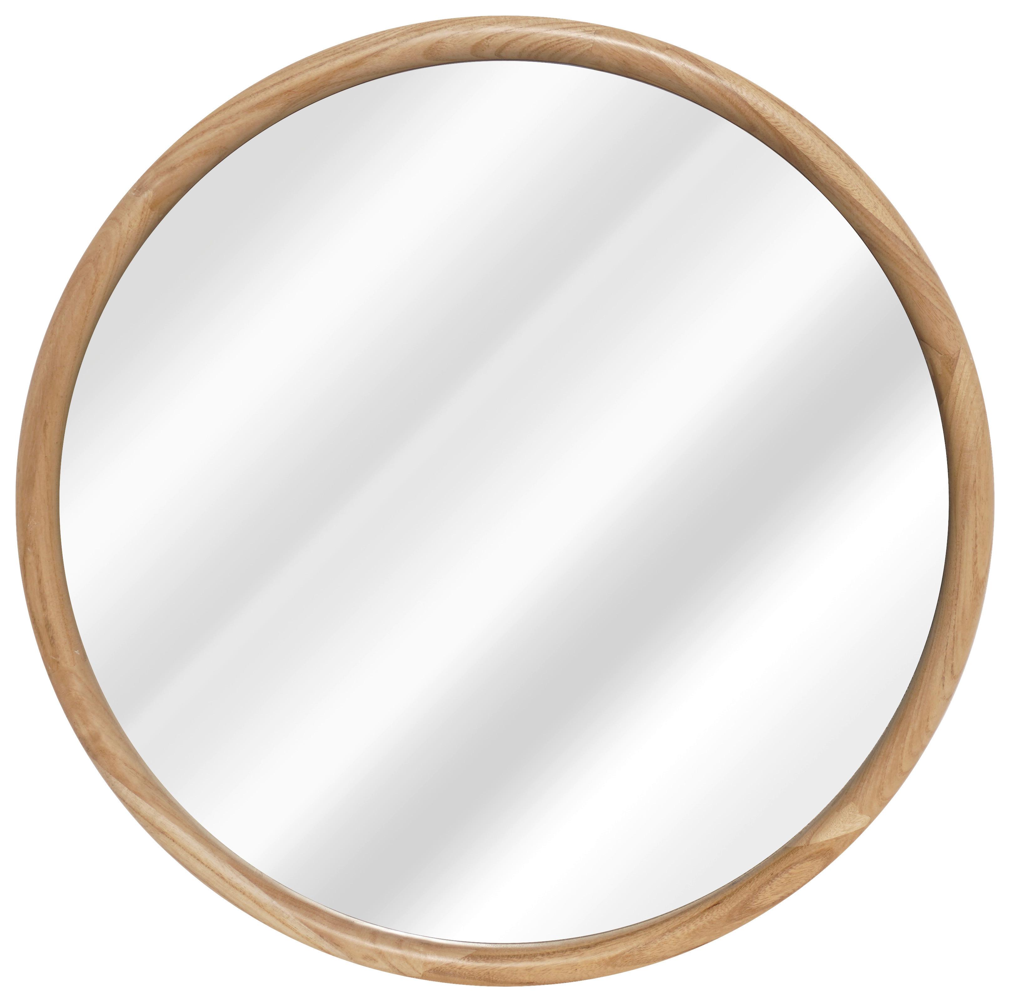 Spiegel Suri Naturfarben - Naturfarben, MODERN, Glas/Holz (65/65/3cm) - Mömax