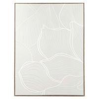 Tablou cu ramă Denise cca. 100x140 cm - alb/culoare natur, plastic/textil (100/140cm) - Premium Living