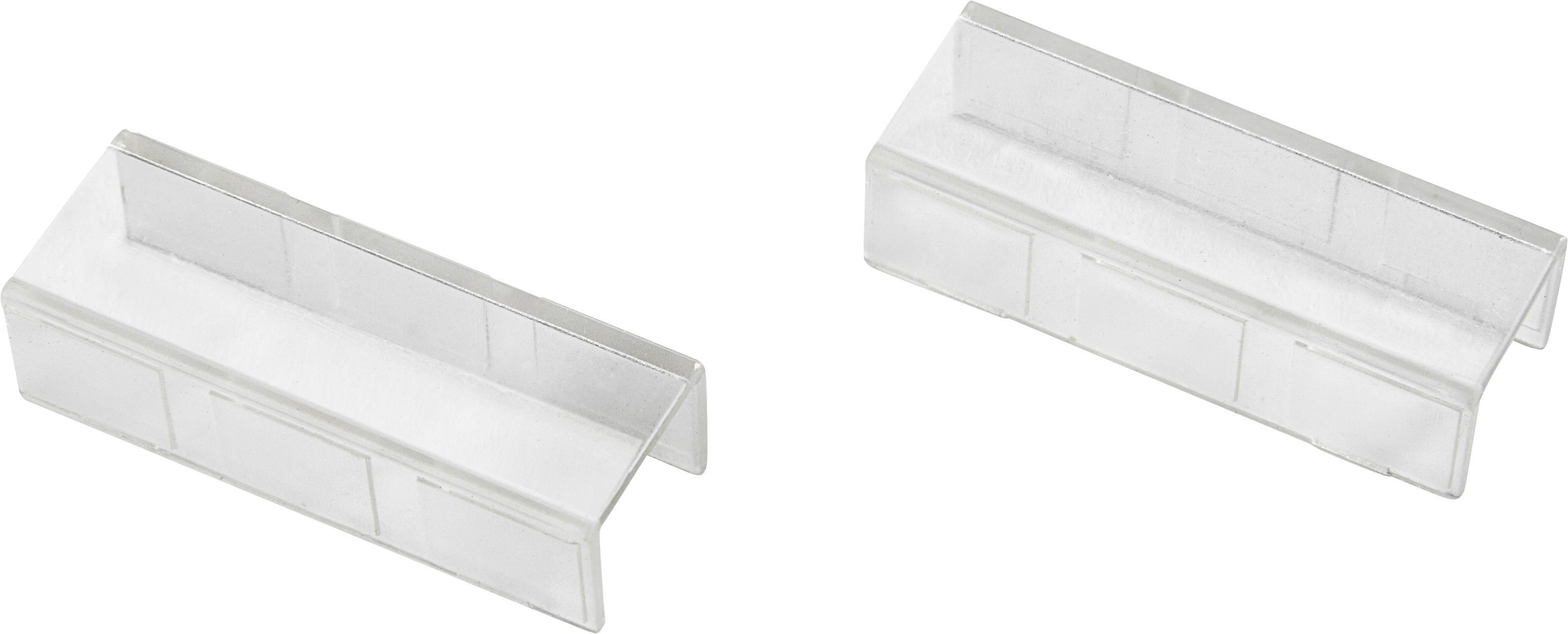 Verbinder Amelie ca. 4 x 1,5 x1 cm - Klar, Kunststoff (4/1.5/1cm) - Modern Living