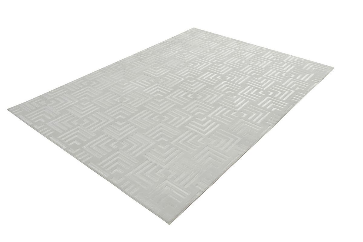 Flachwebeteppich Calma 325 Weiss 120 X 160 Cm - Weiss, Basics, Textil (120/160cm) - Kayoom