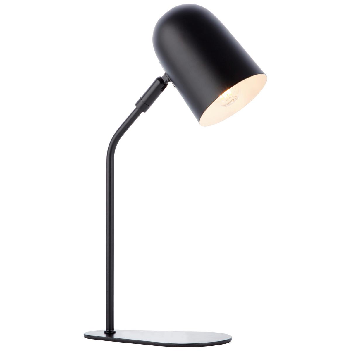 Tischleuchte Tong Schwarz max. 25 Watt - Schwarz, Design, Metall (38/10/21,7cm) - Brilliant
