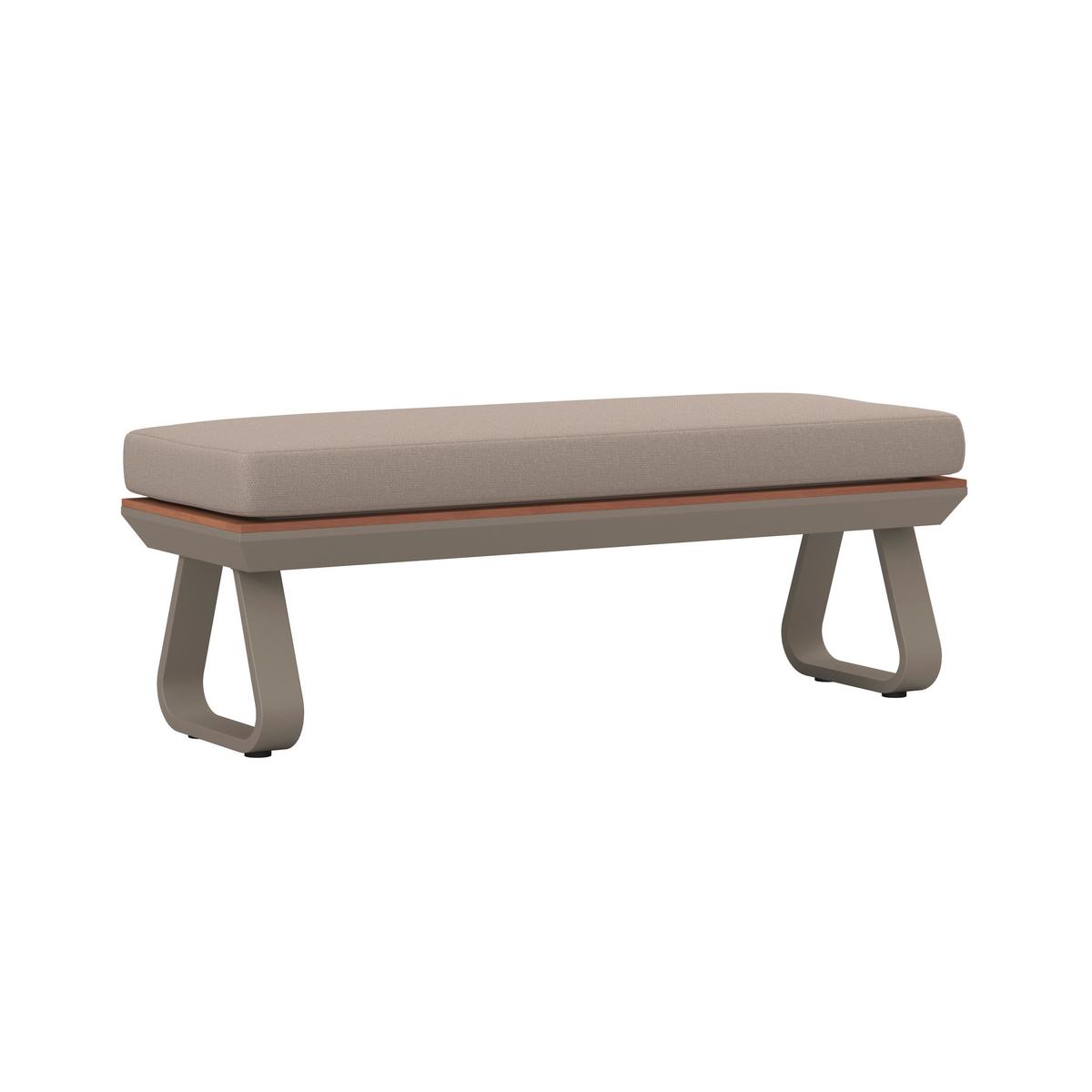 Dining-Loungeset Emma Creme Outdoorstoff/Polywood+Abd. - Creme/Hellgrau, MODERN, Kunststoff/Textil (248/318/72cm) - Bessagi Garden