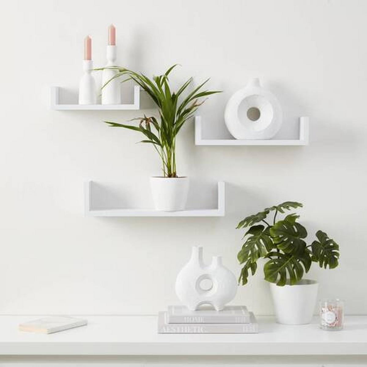 Wandboardset U-Bord in Weiss - Weiss, Modern (42/10/10cm) - Mömax