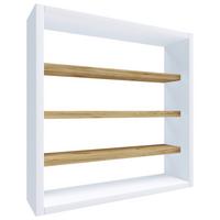 WANDREGAL OSADO S - Honigeiche/Weiss, Design, Holzwerkstoff (40/40/10cm) - MID.YOU