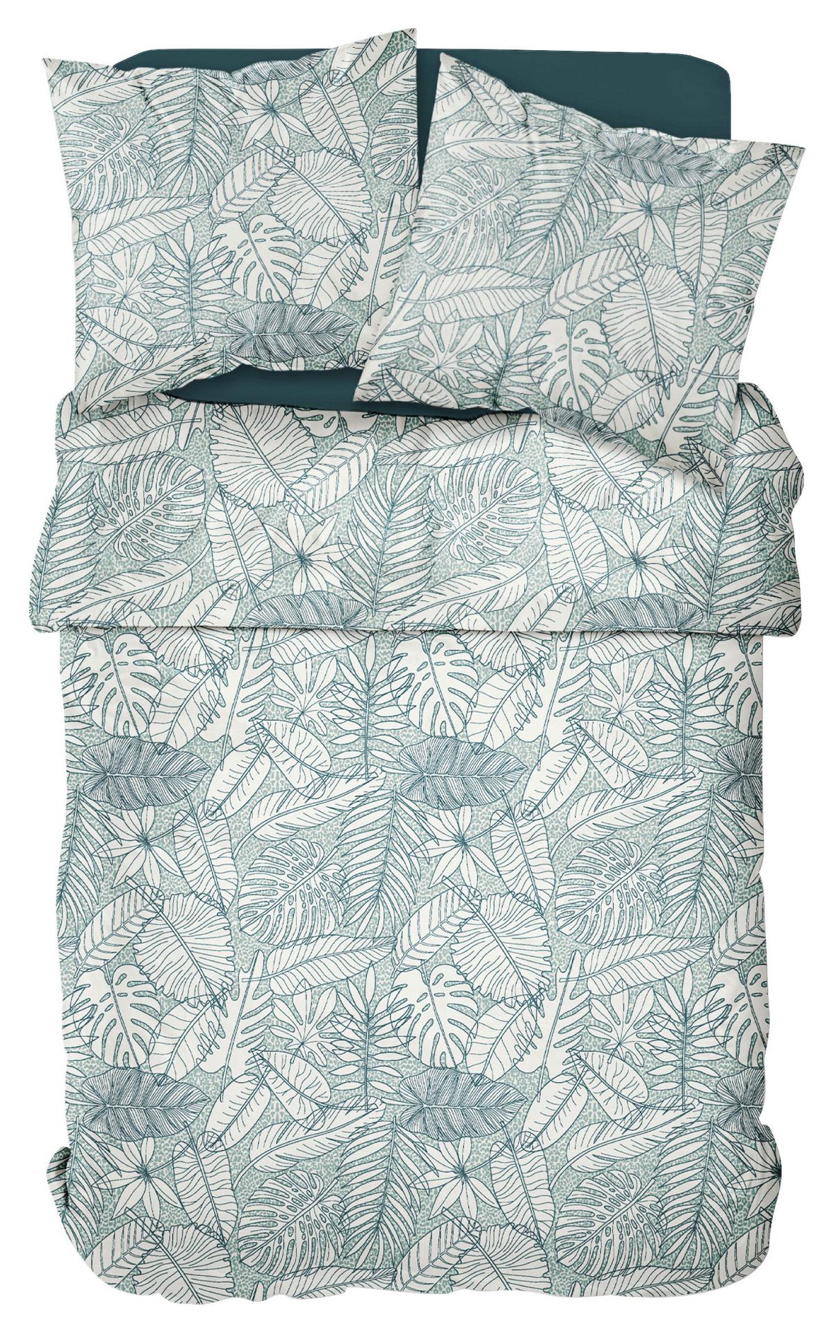 Ágyneműhuzat-garnitúra Lucero - kék/fehér, Natur, textil (70x90/140x200cm) - Bessagi Home