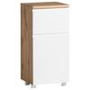Hängeschrank Varese ca. 40x79 cm Weiß/Eiche - Eiche Wotan/Weiß, MODERN, Holzwerkstoff (40/79/35cm) - Held