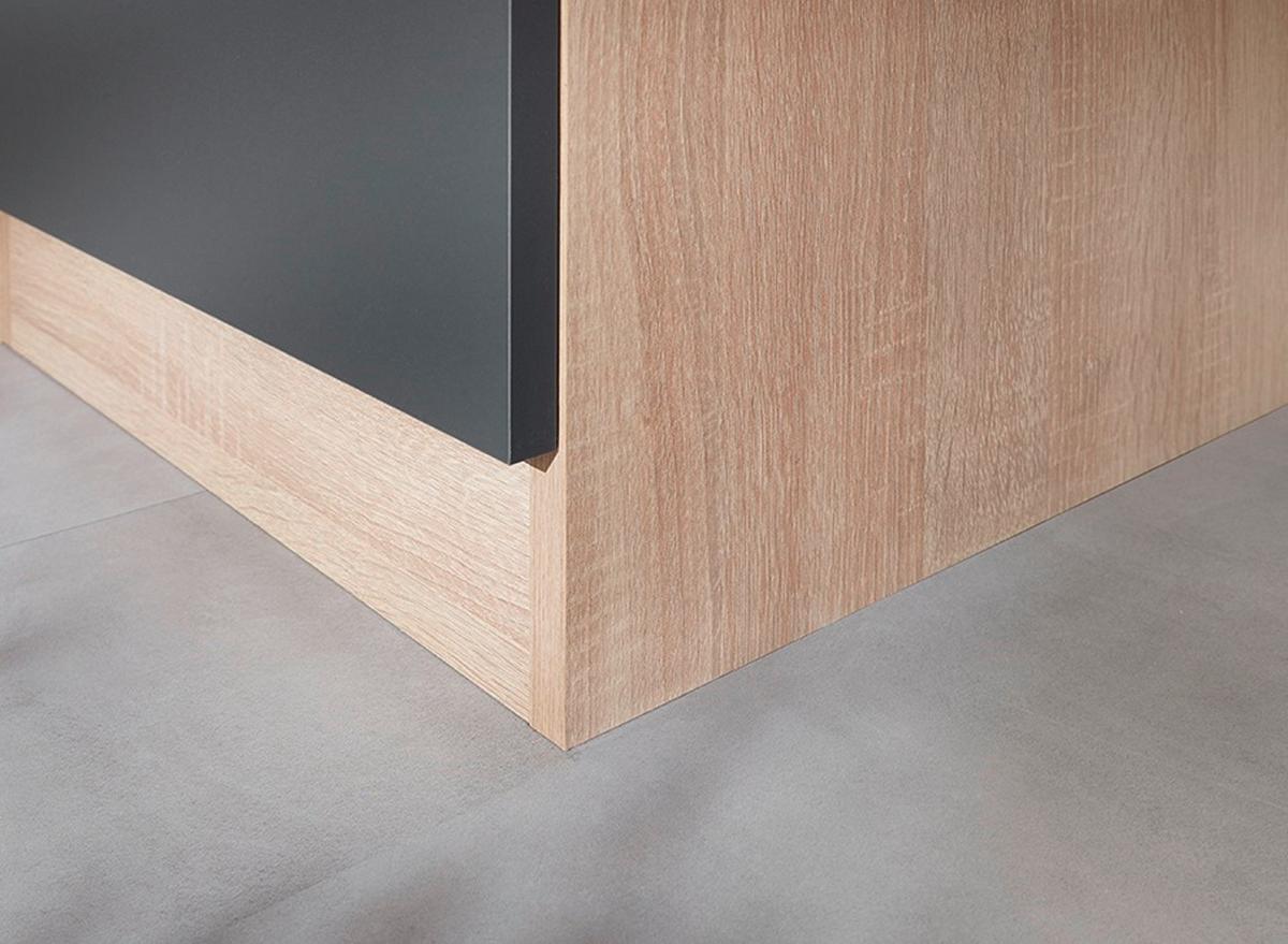 Majhna Kuhinja Z Aparati Merle, 100cm - srebrne barve/siva, Basics, kovina/leseni material (100cm) - Respekta