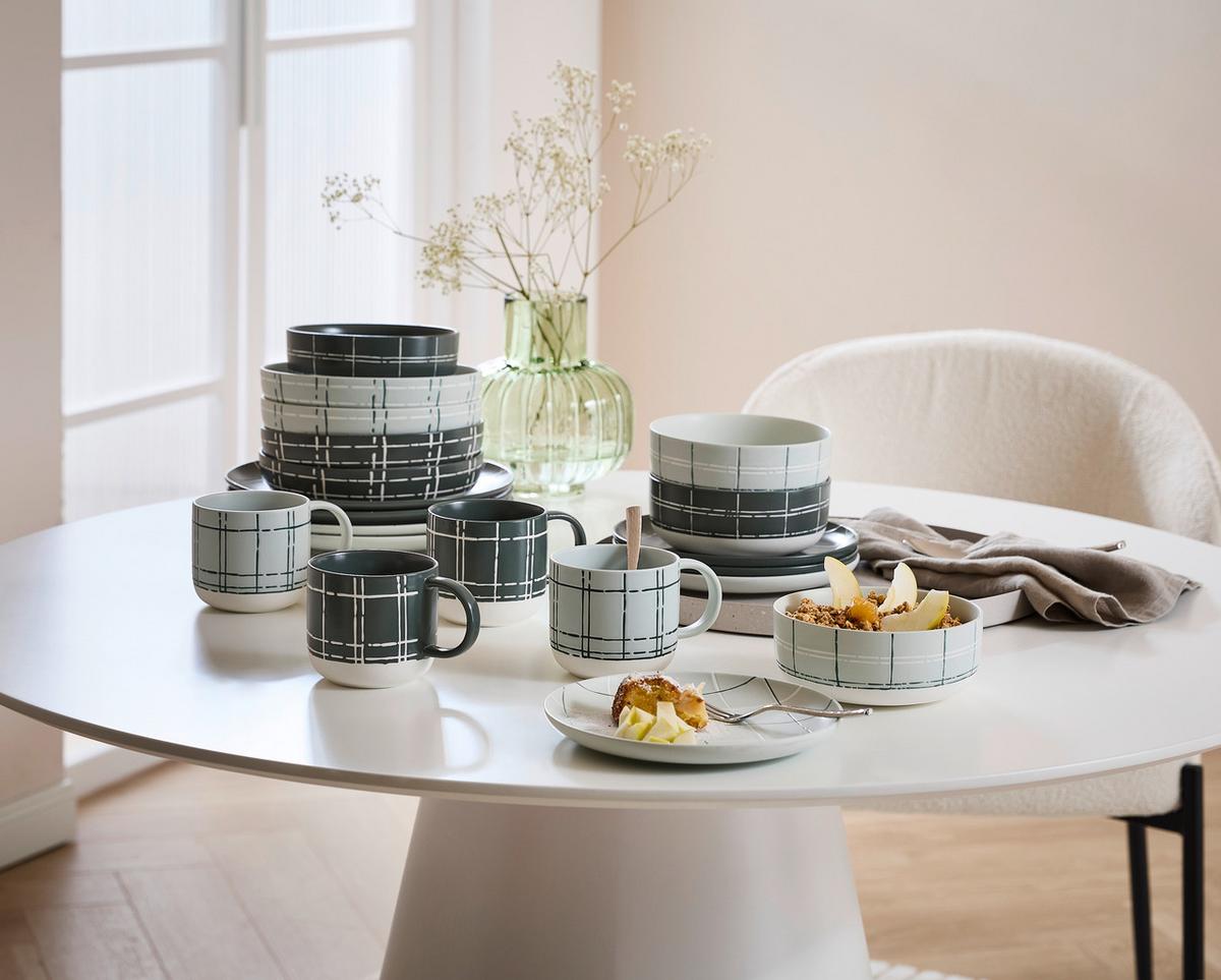 SERWIS OBIADOWO-ŚNIADANIOWY FUN KARO ROSENTHAL - różnokolorowy, Design, ceramika (41/28,3/28cm) - Thomas