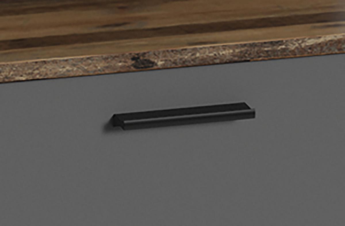 Garderobenbank Ben Alteiche/Anthrazit - Alteiche/Anthrazit, MODERN, Holzwerkstoff/Kunststoff (60/48/35cm) - MID.YOU