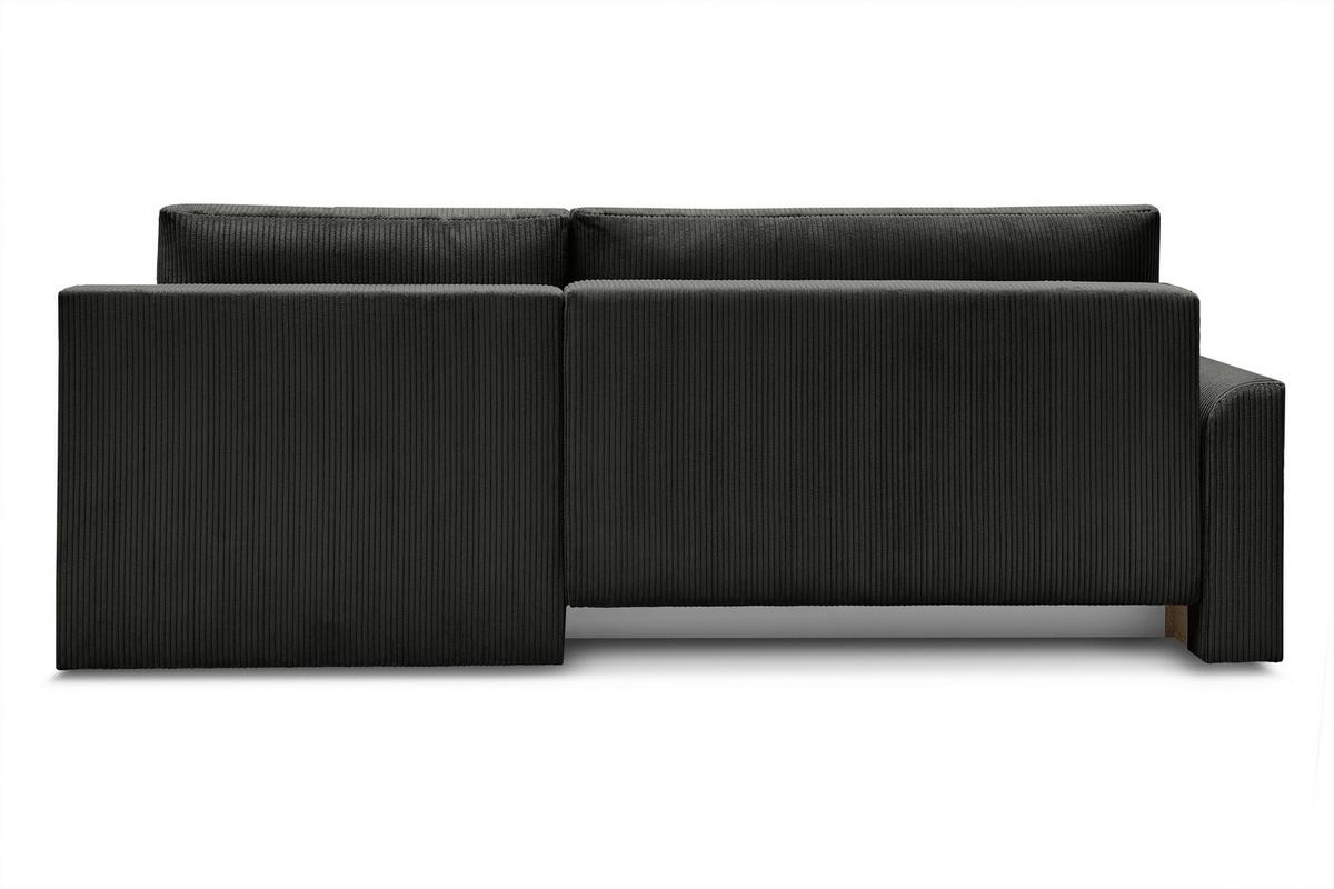 Kutna Garnitura Kim - crna, Moderno, drvo/tekstil (233/160cm) - Modern Living