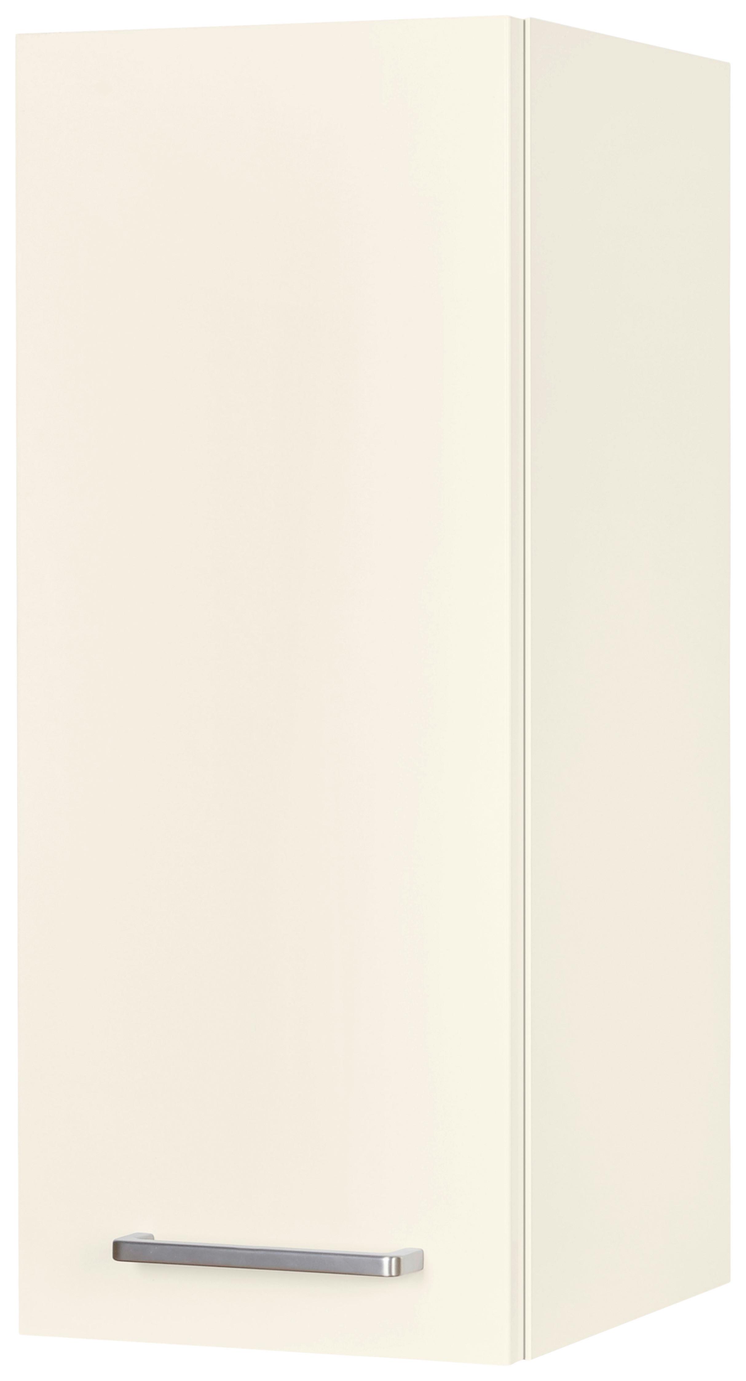 Küchenoberschrank Touch Magnolie - Edelstahlfarben/Magnolie, MODERN, Holzwerkstoff/Metall (30/72/35cm) - Nobilia