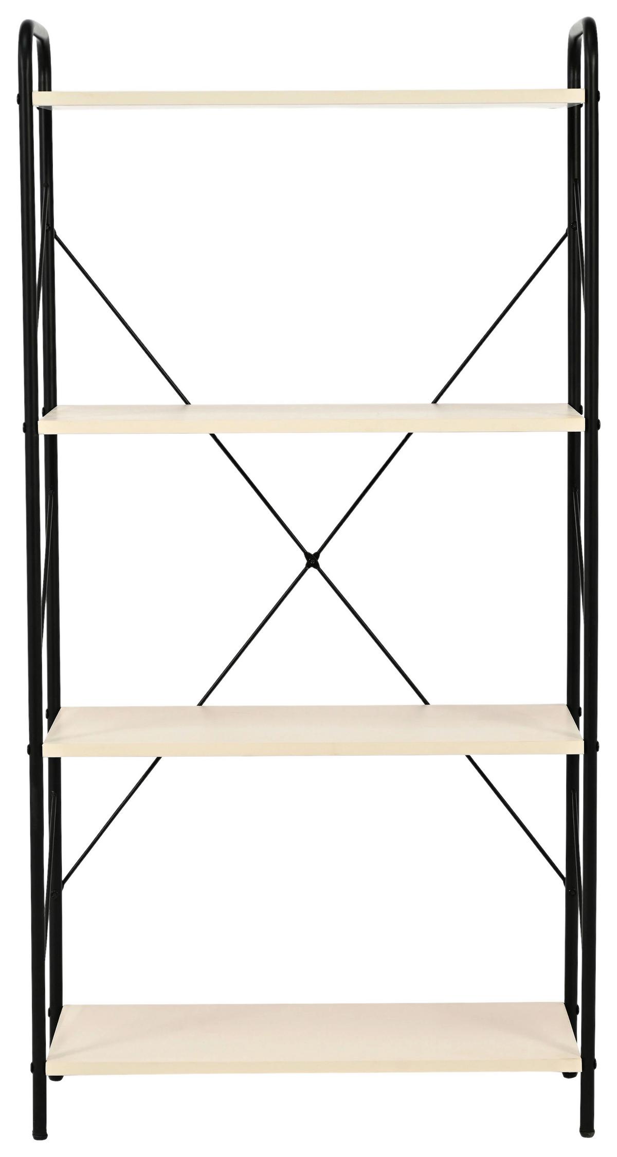 Polica Tom - kašmir/crna, Moderno, drvni materijal/metal (63.2/125/30cm) - Modern Living