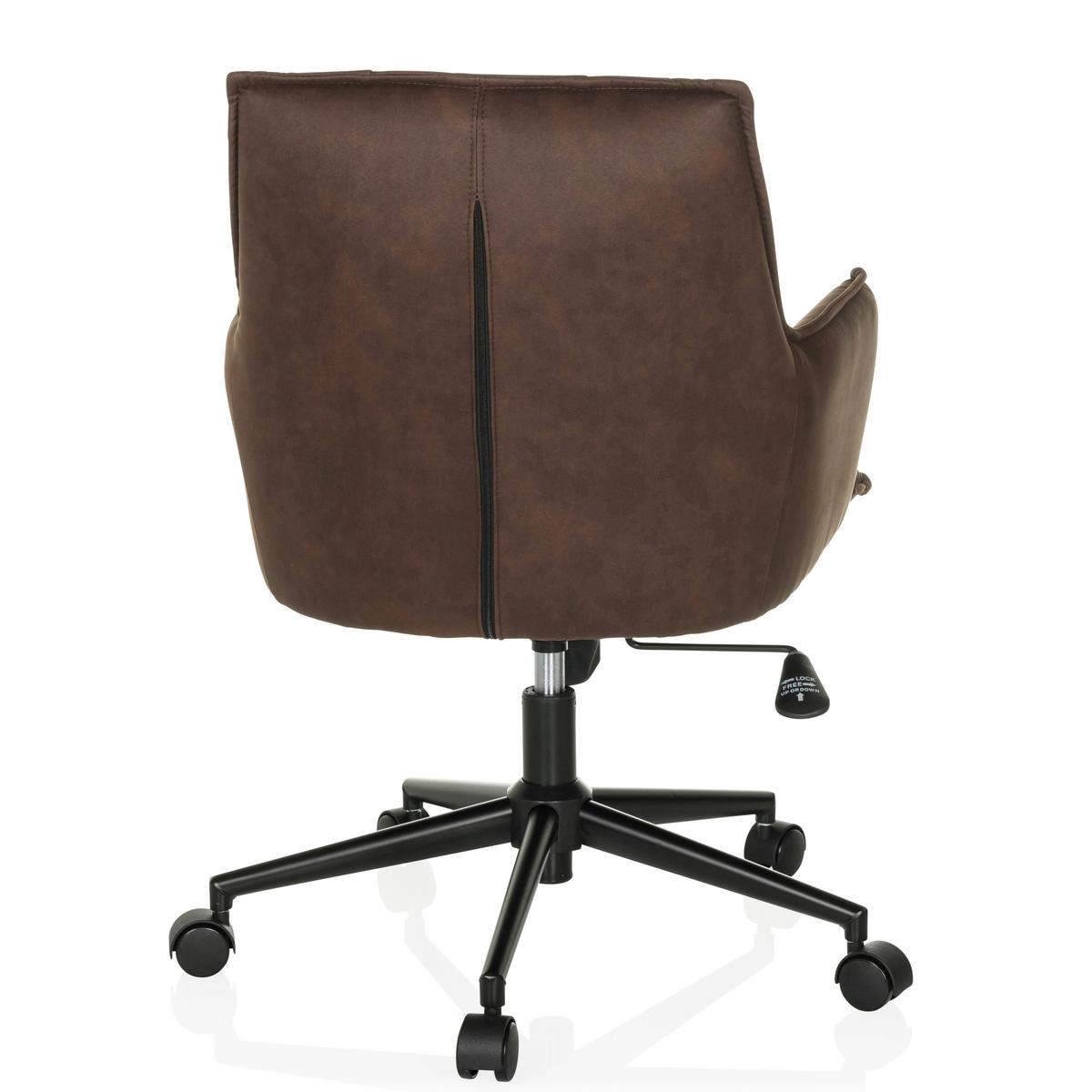 Drehstuhl Solao Life Dunkelbraun - Dunkelbraun/Schwarz, MODERN, Kunststoff/Textil (54/85/70cm) - MID.YOU