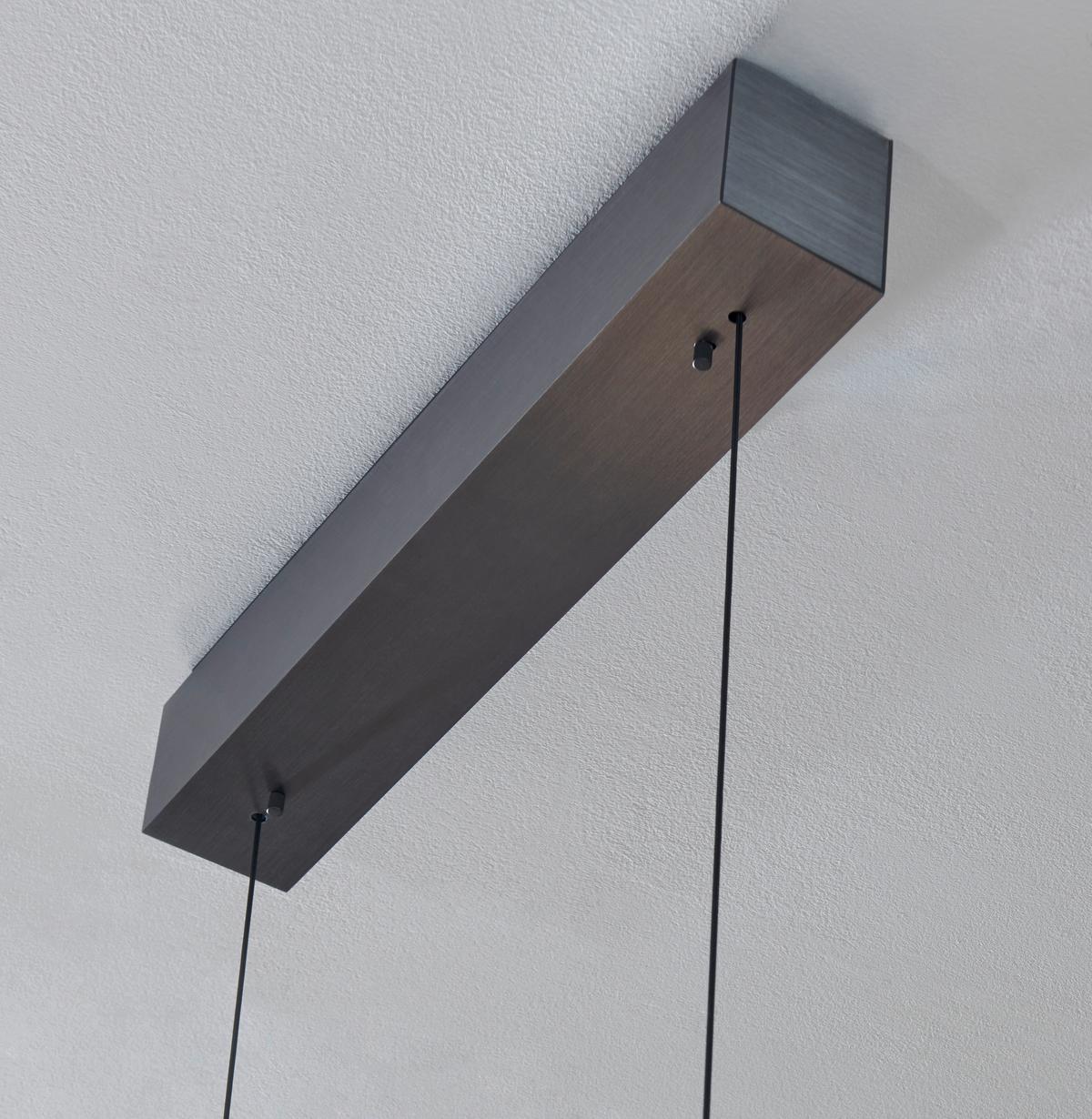 LAMPA WISZĄCA LED 2545-15 PURE-MOTO-RISE - jasnoszary, Design, tworzywo sztuczne/metal (200/8,2/240cm) - Neuhaus PURE
