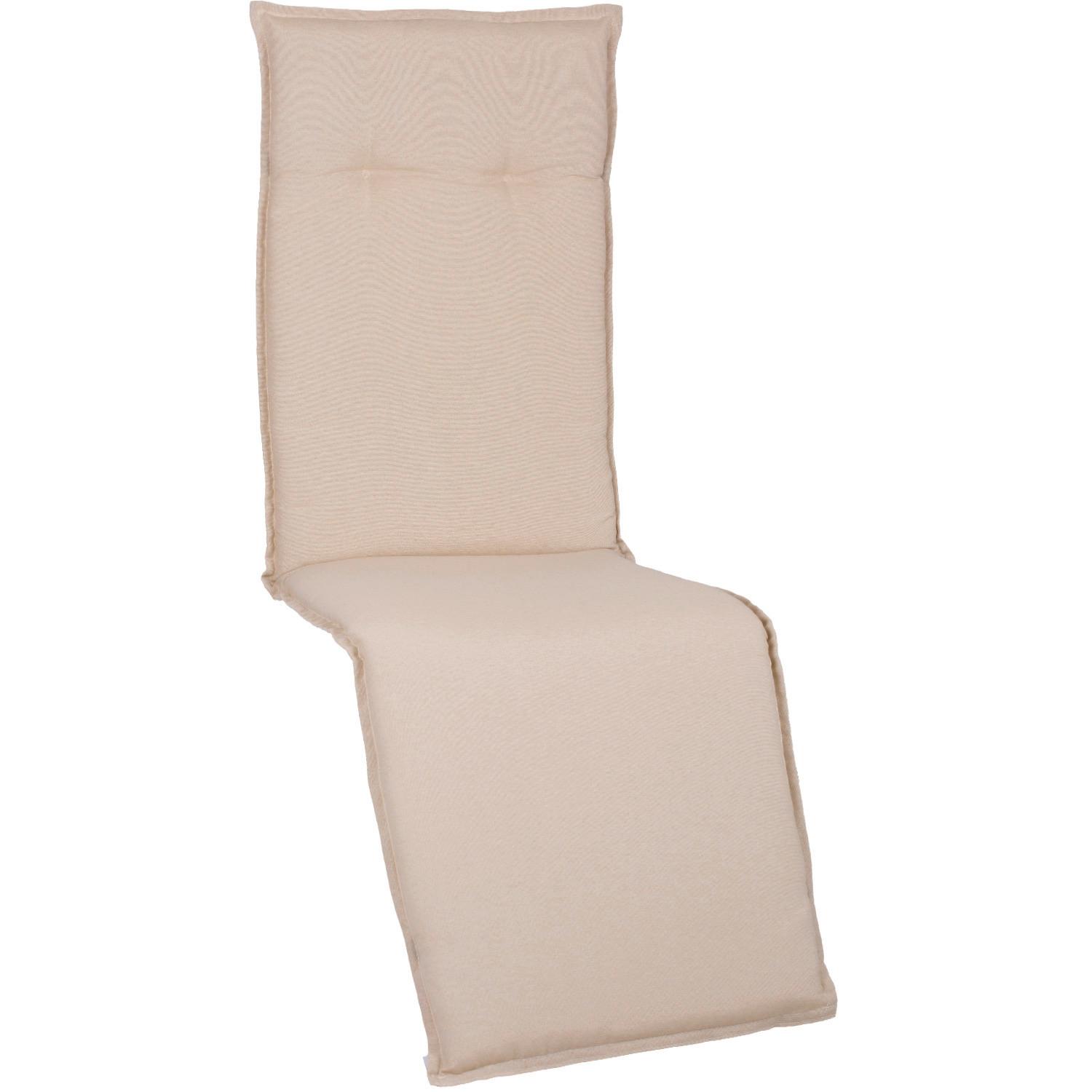 Relaxsesselauflage Takume ca.170x46x8cm Beige - Beige, Basics, Textil (170/46/8cm) - Gardenson