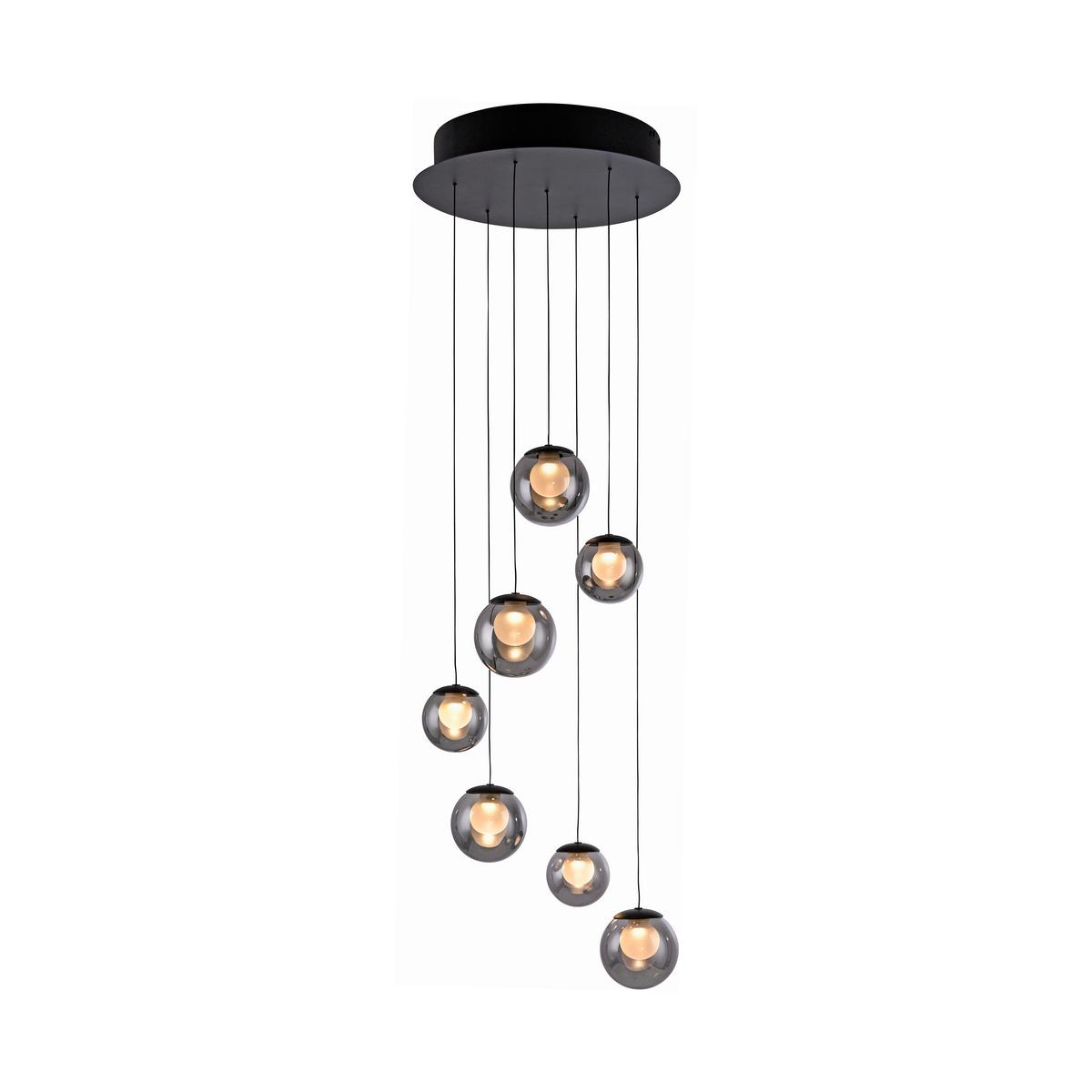 LAMPA WISZĄCA LED 2587-15 PURE POPUP - szary, Design, tworzywo sztuczne/metal (40/40/180cm) - Neuhaus PURE