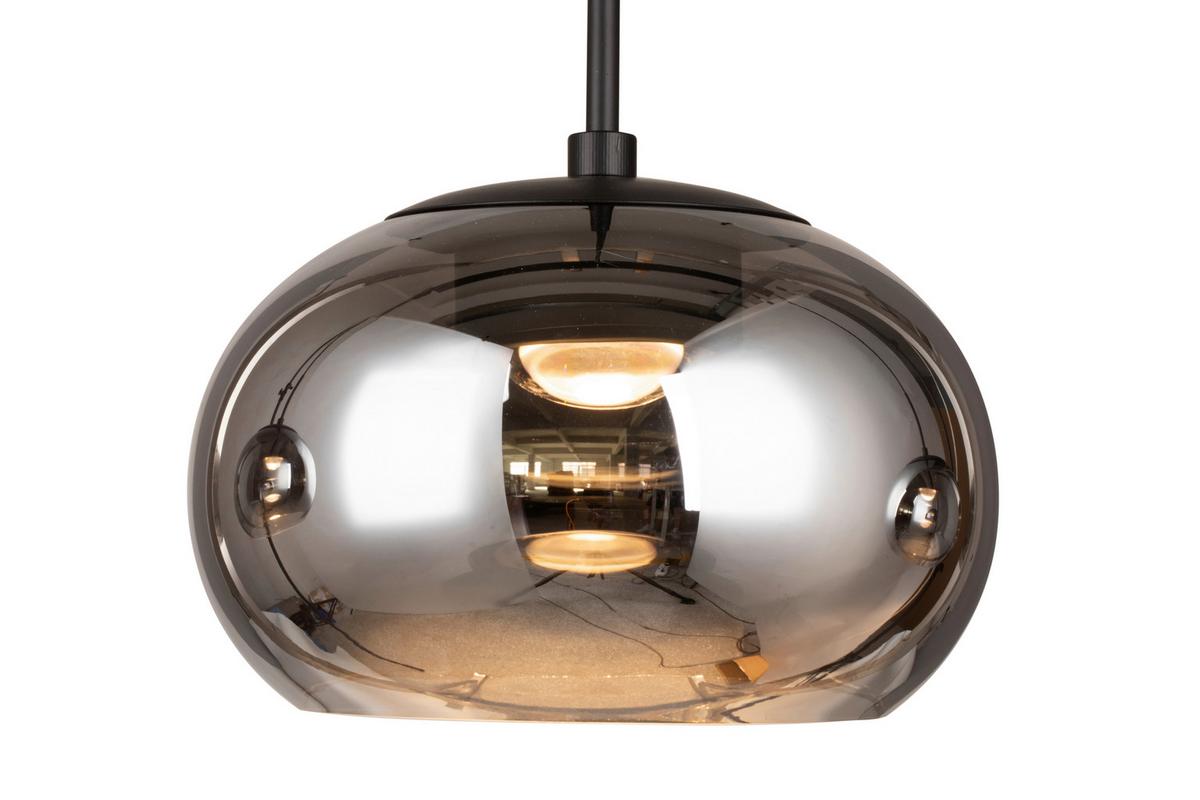 LAMPA WISZĄCA LED MILA *SBN* - czarny, Design, metal/szkło (103/23/150cm) - Novel