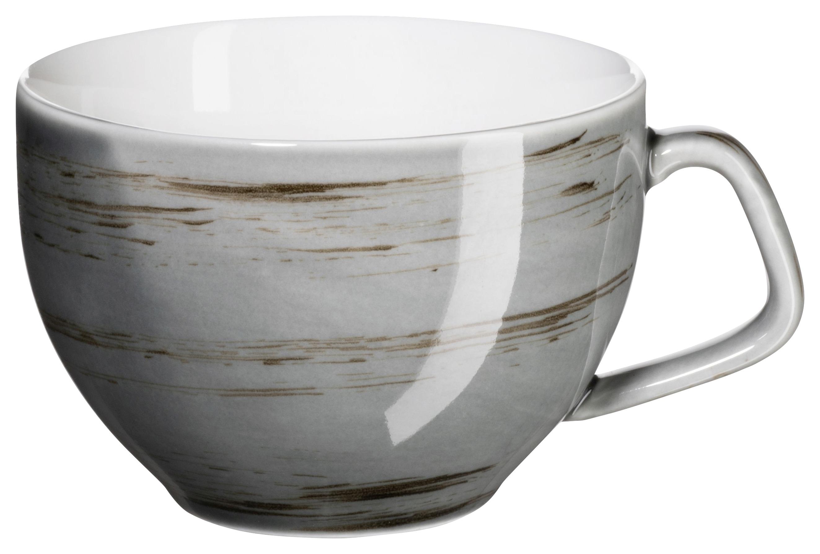 Kaffeetasse Derby aus Porzellan, 8-teilig - Blau/Beige, Basics, Keramik (40/30/20cm) - Mäser