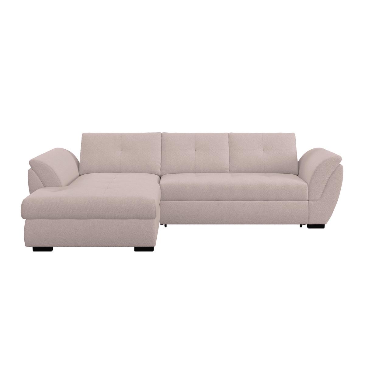 Kutna Garnitura Berisso - crna/sivo-bež, Konvencionalno, tekstil/plastika (187/278cm) - Ondega