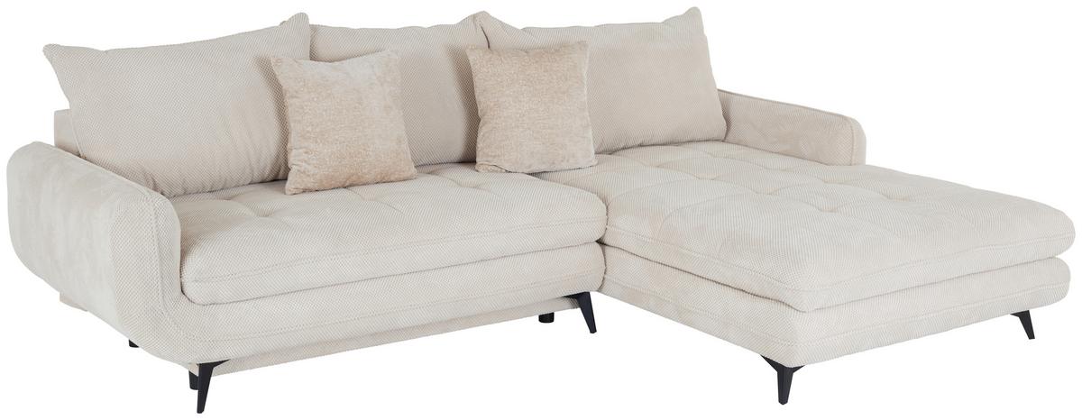 Canapea modulară WAVE - bej, Modern, lemn/metal (266/189cm) - Modern Living